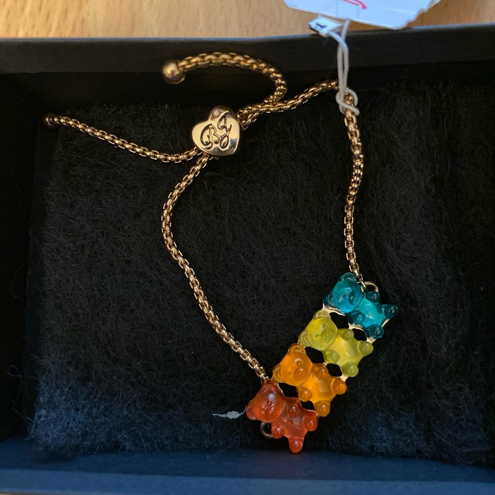 GUMMY BEAR BRACELET (Gold Plated Over Silver)~by: Betsey Johnson) - NWT